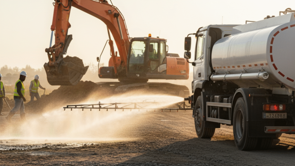 construction water tanker supplier