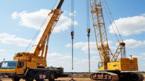 What is the difference between a mobile crane and a crawler crane?