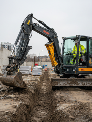 Compact Crawler Excavator Rental