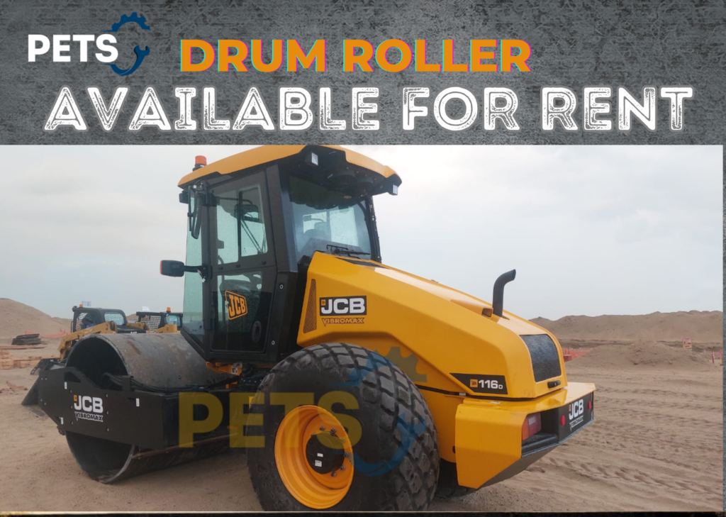 JCB drum roller available for rent