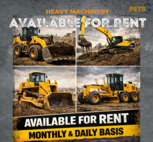 Heavy machinery & Construction equipment rental in uae